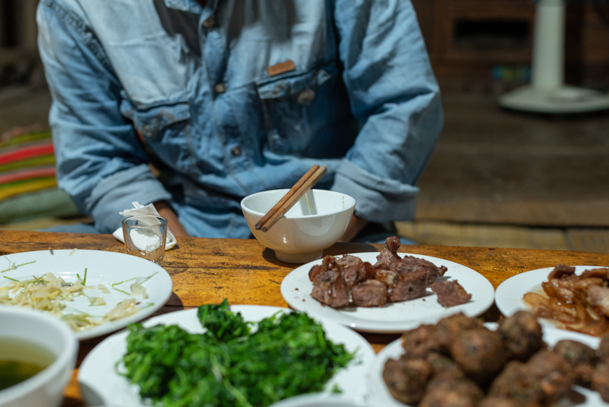 Home cooking in Pu Luong